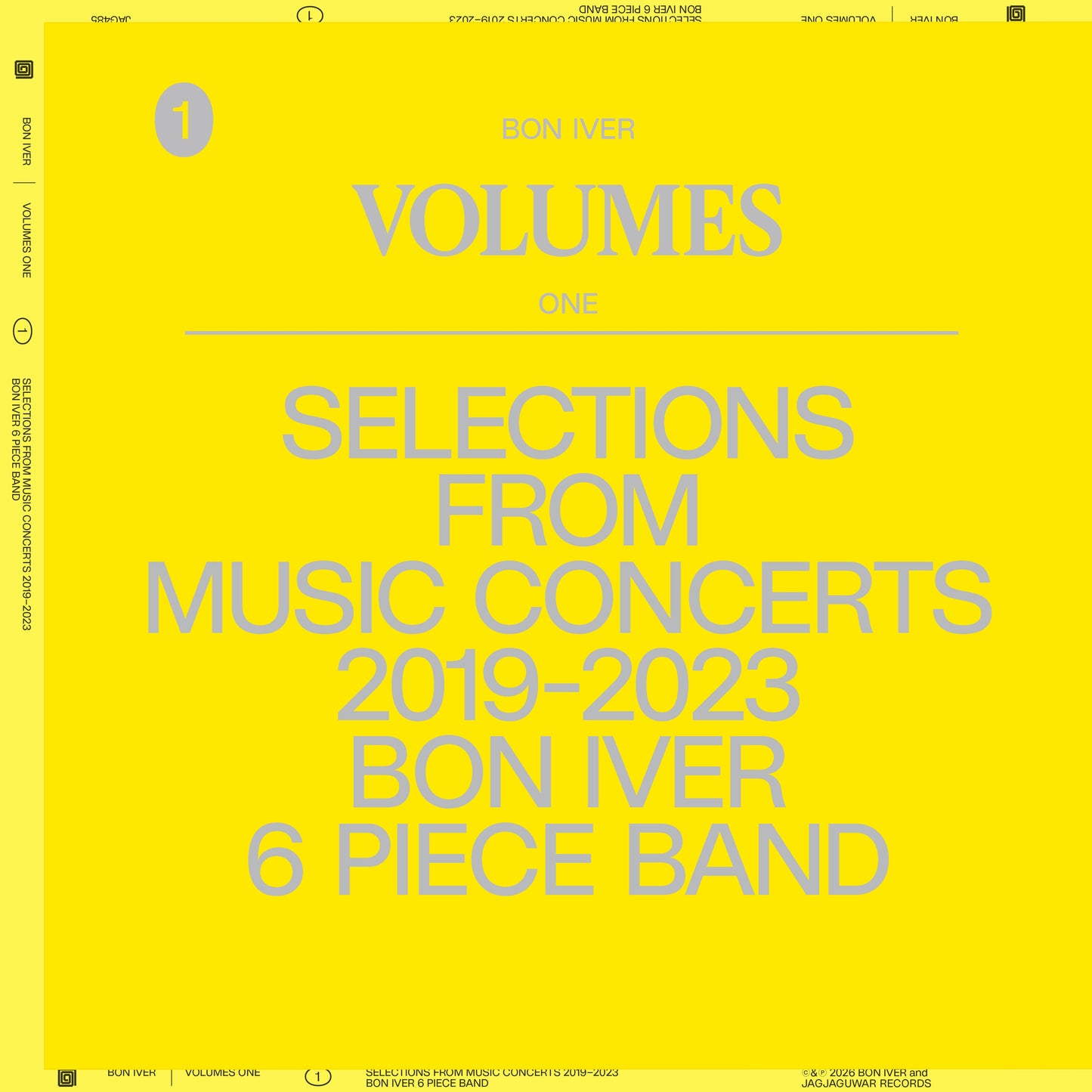Bon Iver Volumes: One Selections From Music Concerts 2019-2023 6 Piece Band