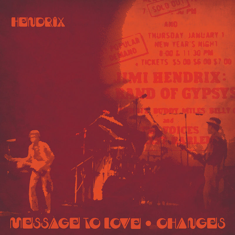 Hendrix, Jimi Message To Love / Changes [7" Single] [Red & Yellow Splatter] | RSD DROP