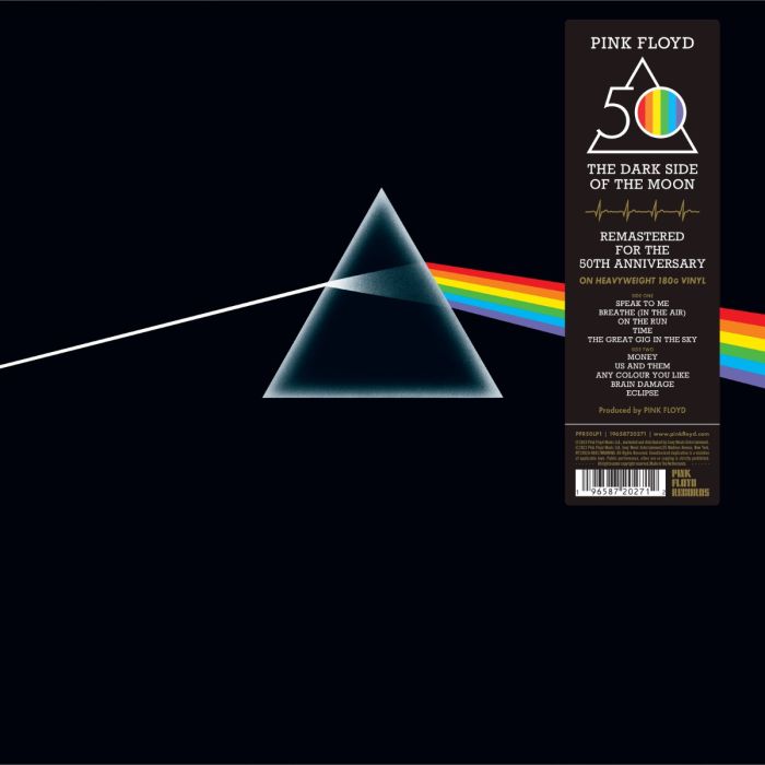 Pink Floyd - The Dark Side Of The Moon (50th Anniversary Edition) (180 Gram Vinyl, Sticker, Remastered, Gatefold LP Jacket)