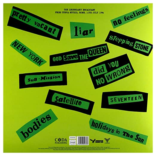 Sex Pistols Anarchy In Rome (Limited Edition, Snot Green Vinyl) [Import]